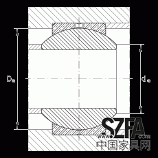 關(guān)節(jié)軸承 GE10-PB, 根據(jù) DIN ISO 12 240-1 標(biāo)準(zhǔn)，尺寸系列 K，需維護